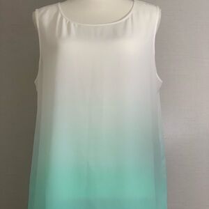 Sleeveless sheer ladies top